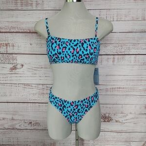 MOSMANN leopard print smocked bikini size M